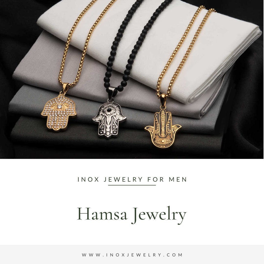 Hamsa Jewellery to Protect Yourself from Evil Eyes - INOX Jewelry for Men