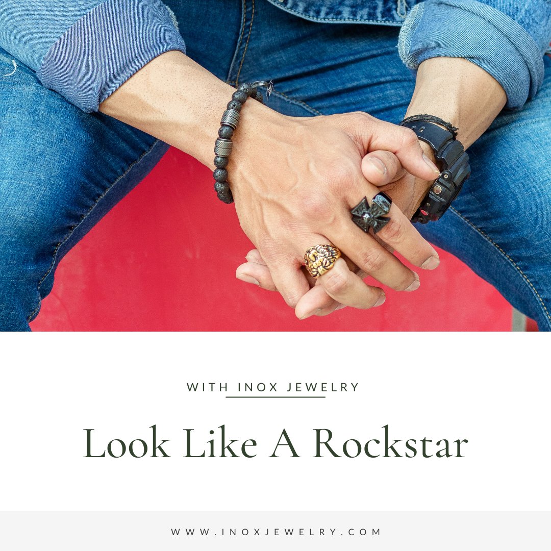 Look like a Rockstar with Fashion Accessories from INOX Jewelry - INOX Jewelry for Men
