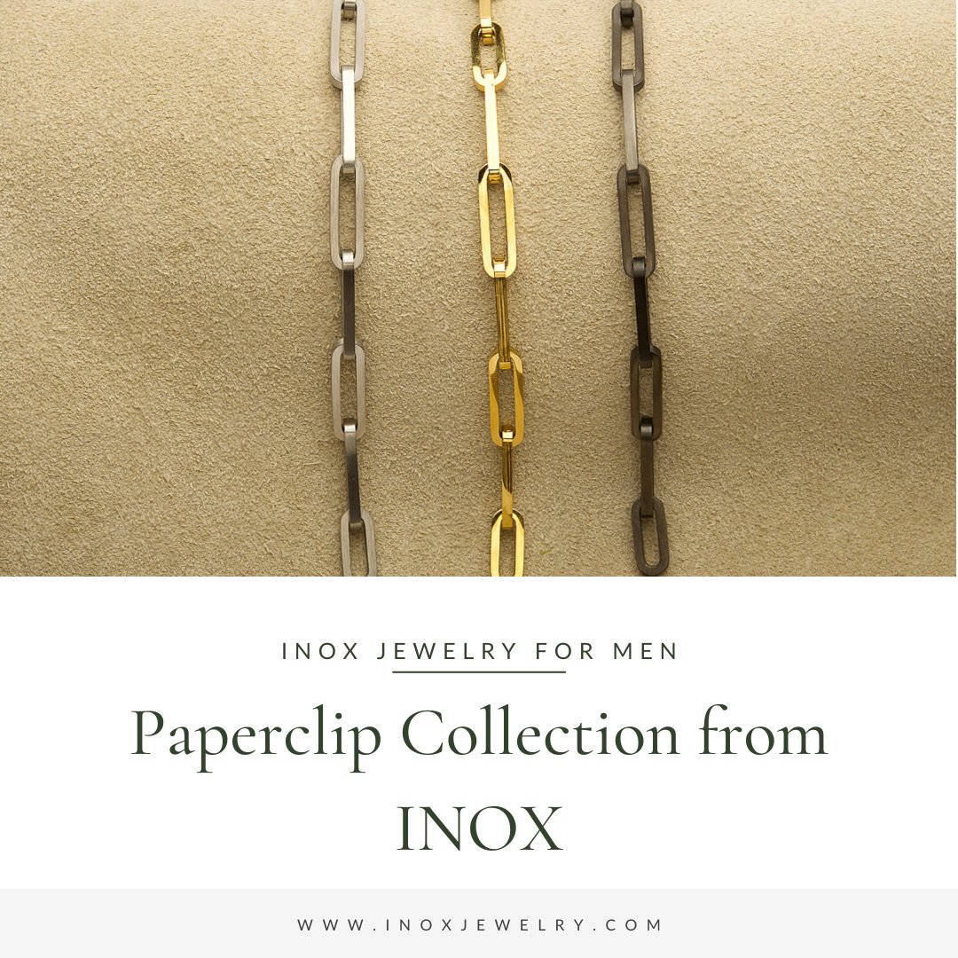Minimalist Fashion Accessories: Paperclip Collection from INOX - INOX Jewelry for Men