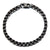 INOX JEWELRY Bracelets Black and Silver Tone Stainless Steel 5.5mm Round Box Chain Bracelet BR28722K