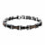 INOX JEWELRY Bracelets Black, Rose and Silver Tone Stainless Steel Reversible Bracelet BRDS5