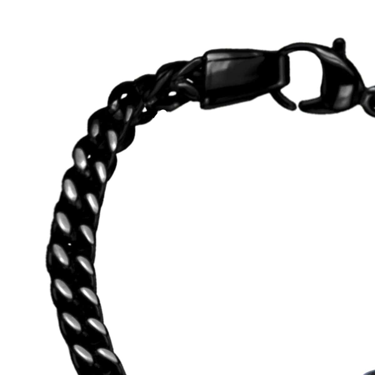 INOX JEWELRY Bracelets Black Stainless Steel Classic Franco Chain Bracelet BR750K