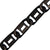INOX JEWELRY Bracelets Black Stainless Steel Classic Mariner Chain Bracelet BR2800