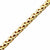 INOX JEWELRY Bracelets Golden Tone Stainless Steel 6mm High-Shine Spiga Chain Link Bracelet BR21601G