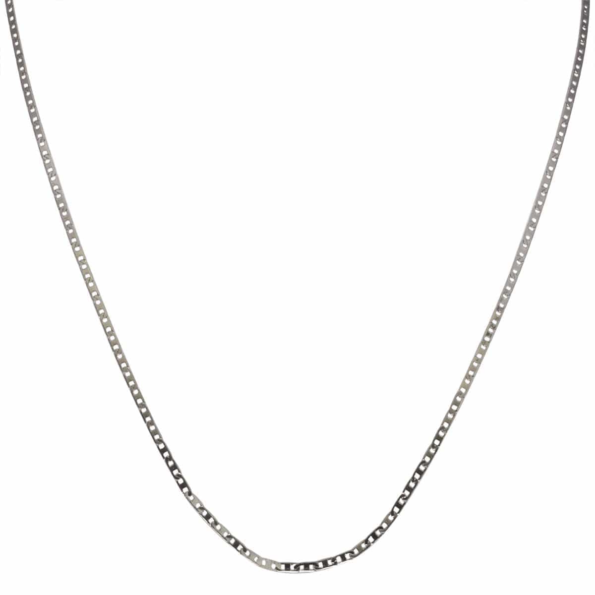 INOX JEWELRY Chains Silver Tone Stainless Steel 2mm Mariner Link Chain