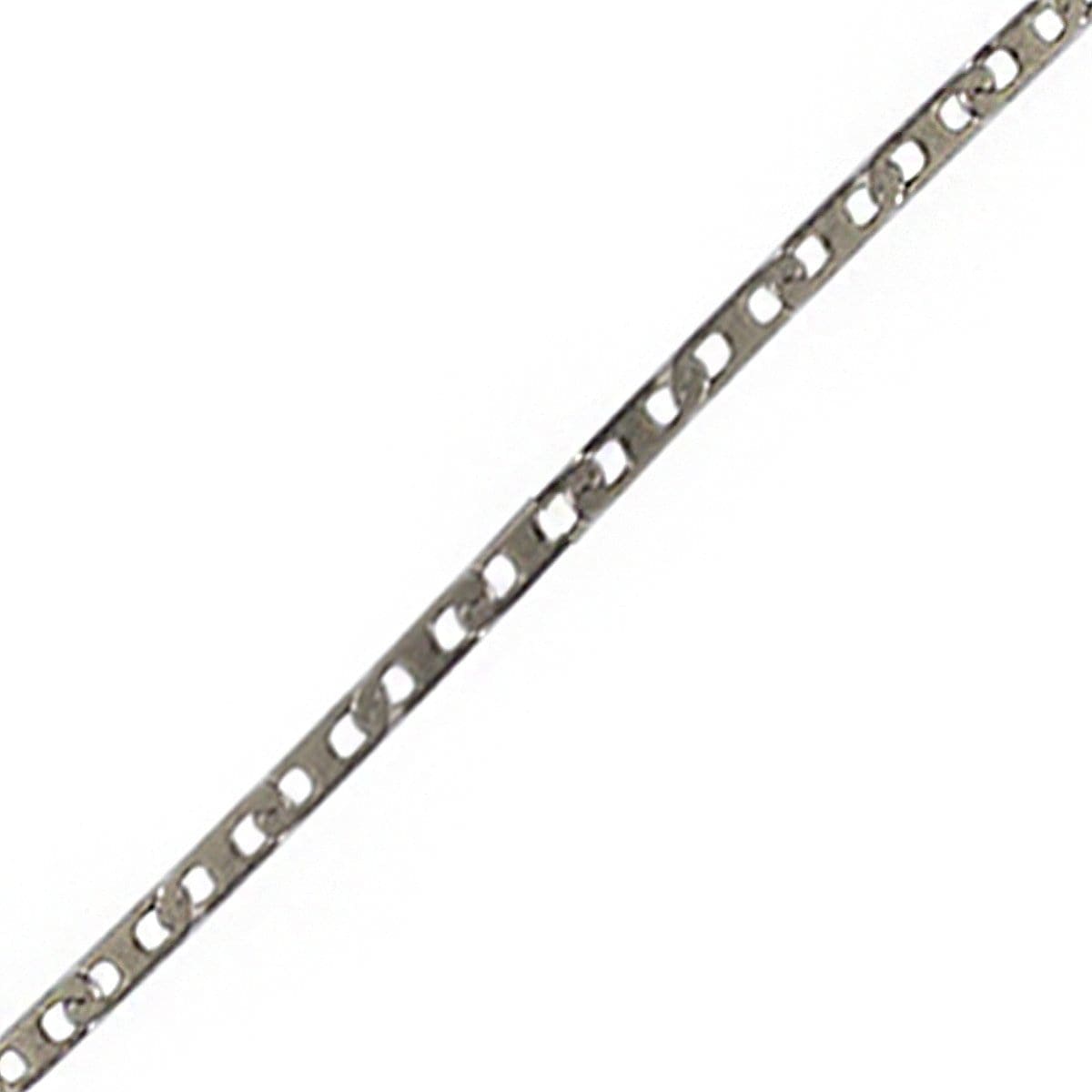 INOX JEWELRY Chains Silver Tone Stainless Steel 2mm Mariner Link Chain