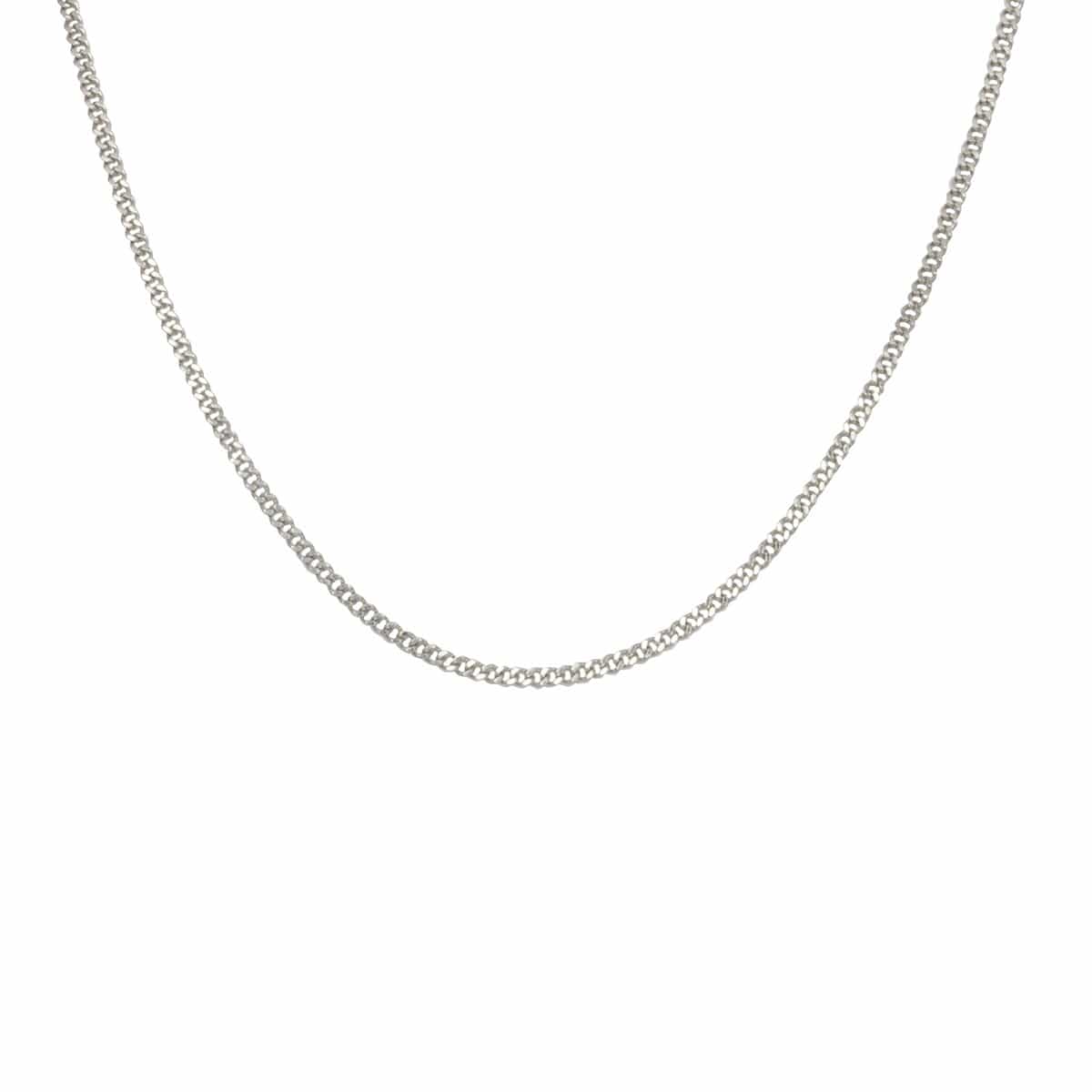 INOX JEWELRY Chains Silver Tone Stainless Steel 2mm Two-Face Diamond Cut Design Chain