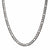INOX JEWELRY Chains Silver Tone Stainless Steel 7mm Speckled Figaro Chain