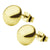 INOX JEWELRY Earrings Golden Tone Stainless Steel Small Round Dome Studs SSE4710G