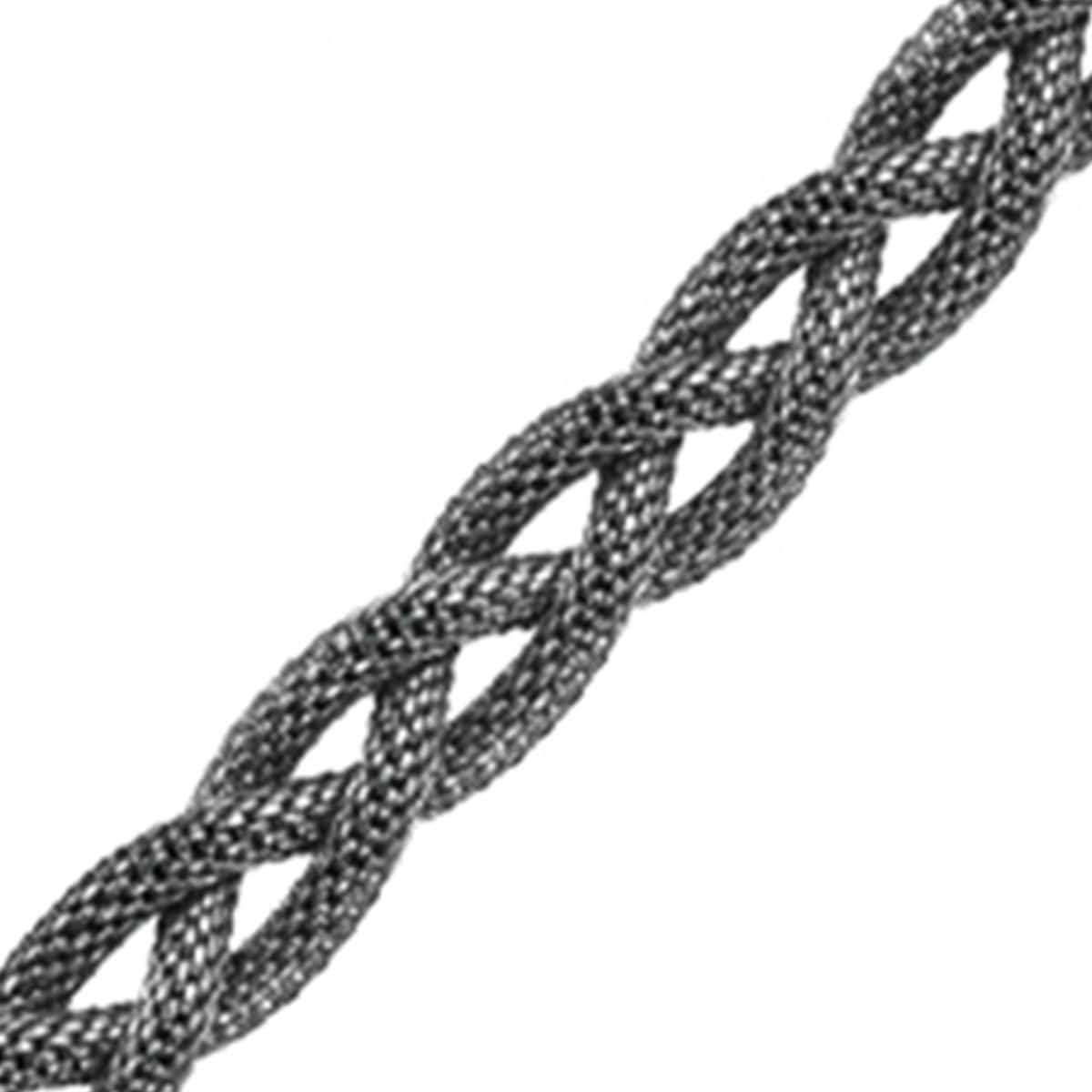INOX JEWELRY Ladies Bracelets Silver Stainless Steel Loose Braided Mesh Bracelet BR9491