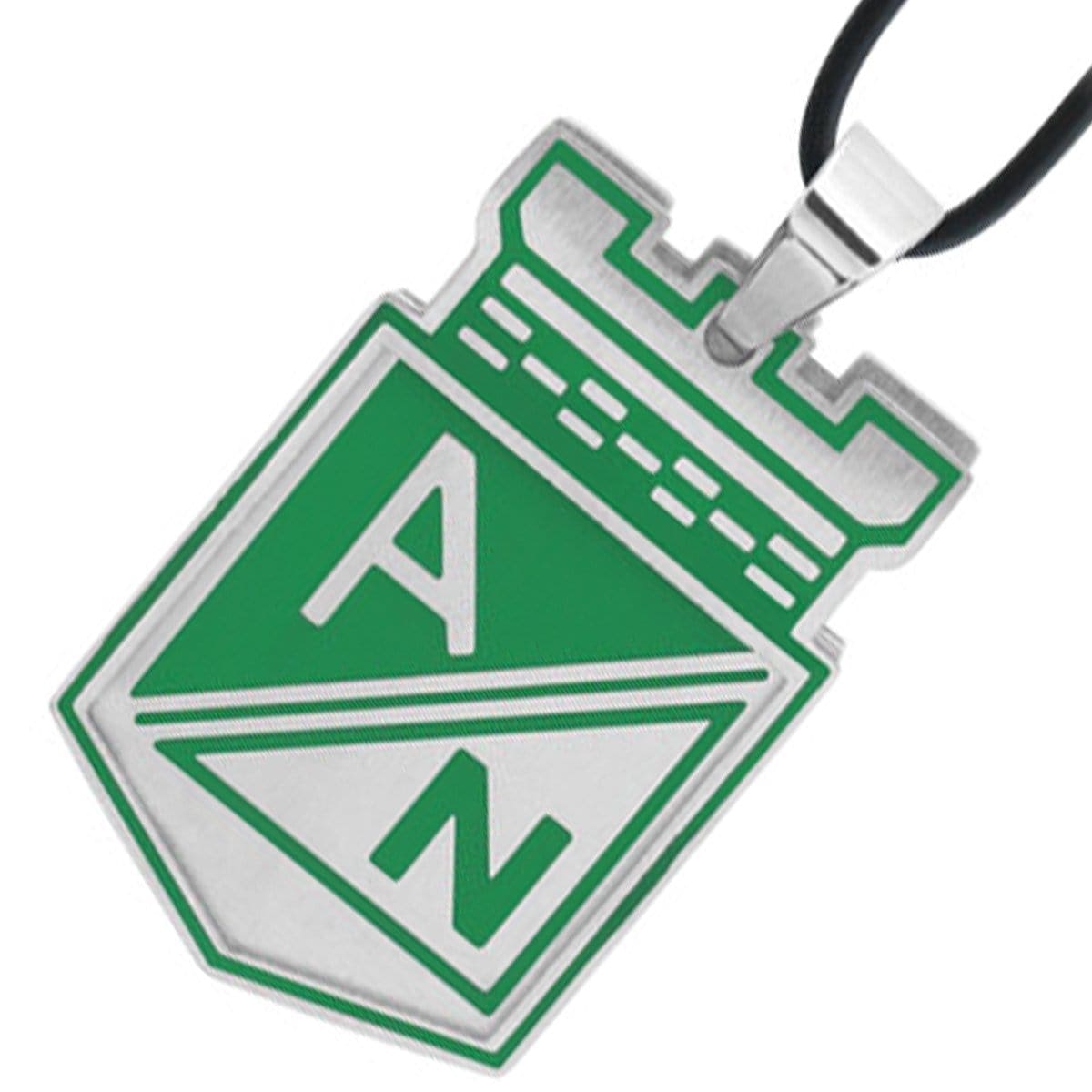 INOX JEWELRY Pendants Green and Silver Tone Stainless Steel Columbian Football Team Small Cut-Out Pendant SLSSP4463