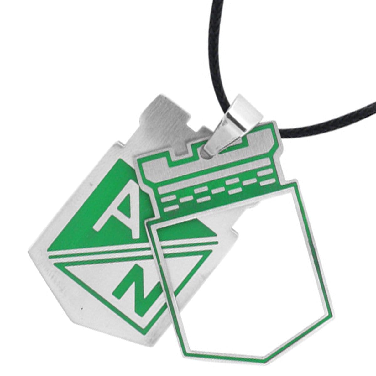 INOX JEWELRY Pendants Green and Silver Tone Stainless Steel Columbian Football Team Small Cut-Out Pendant SLSSP4463