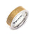INOX JEWELRY Rings Golden Tone and Silver Tone Stainless Steel Two Tone Mesh Ring