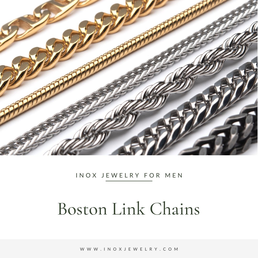 Boston Link Chains from INOX - Inox Jewelry India