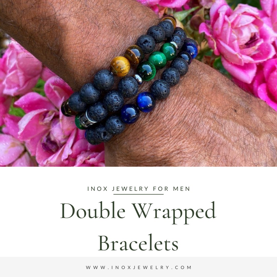 Double Wrap Bracelets And Why They Are New In Thing - INOX Jewelry for Men