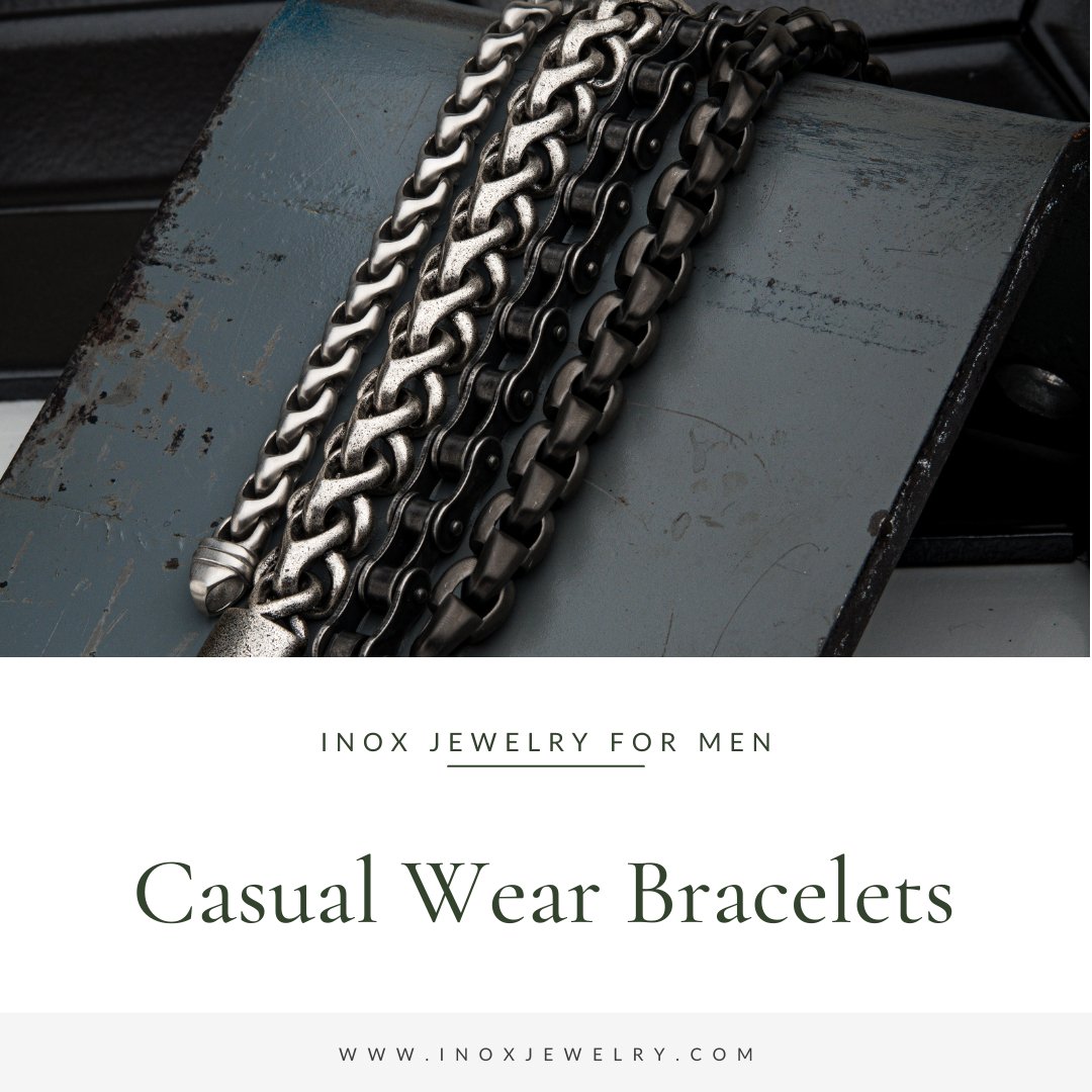Five Casual Wear Bracelets from INOX - Inox Jewelry India