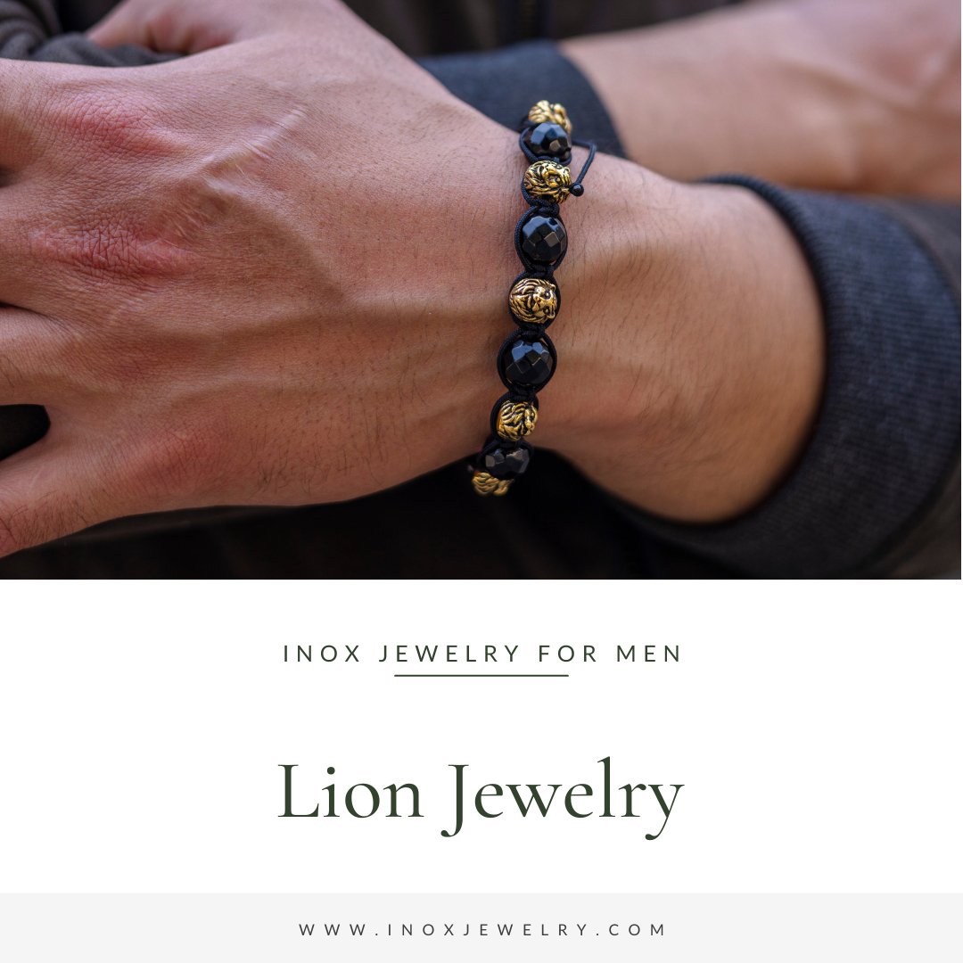 Lion face beautiful design premium-grade quality bracelet for men - – Soni  Fashion®