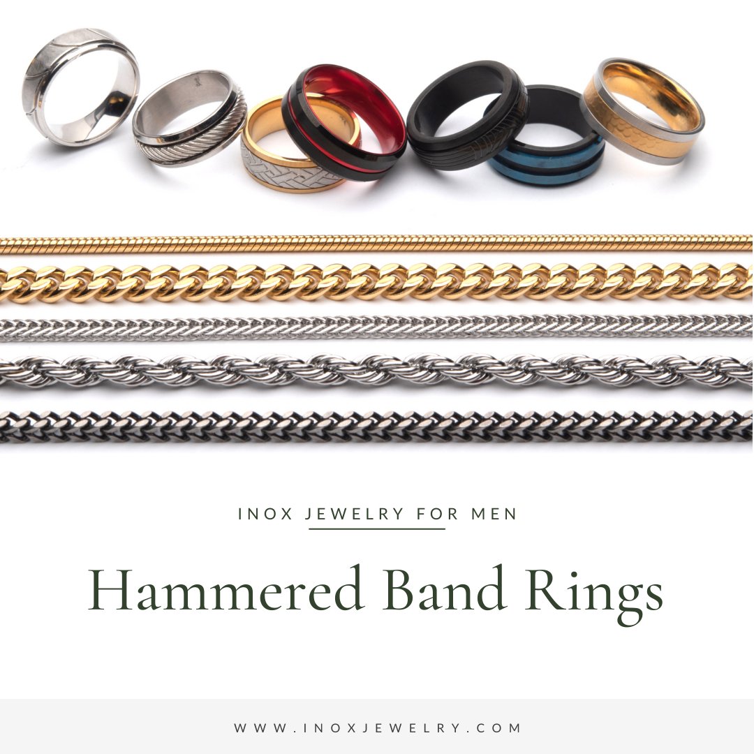 Why Hammered Band Rings Are The New Thing And Which Ones To Buy? - INOX Jewelry for Men