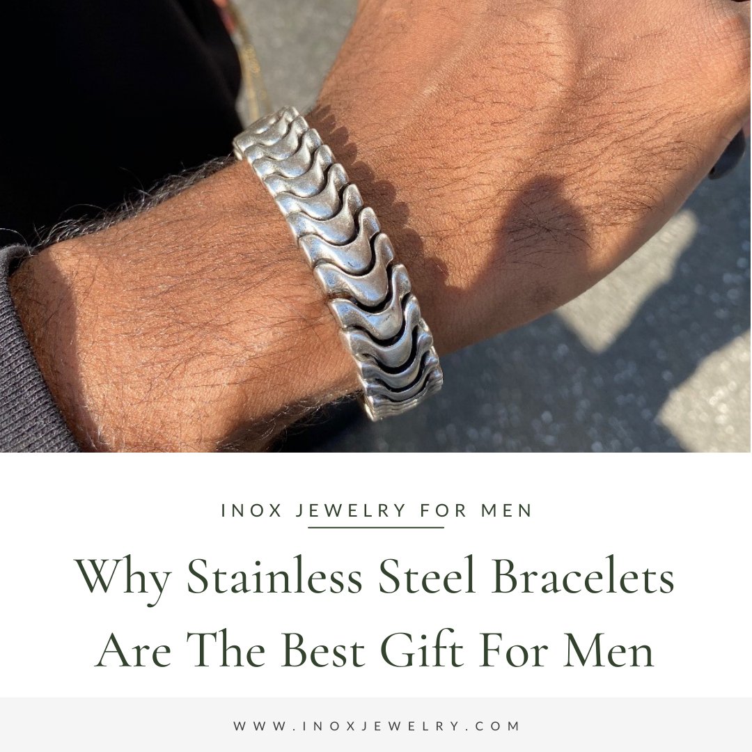 Buy Glossy Finish Titan Stainless Steel Gold Bracelet For Men At Best Price  - Branta – Brantashop