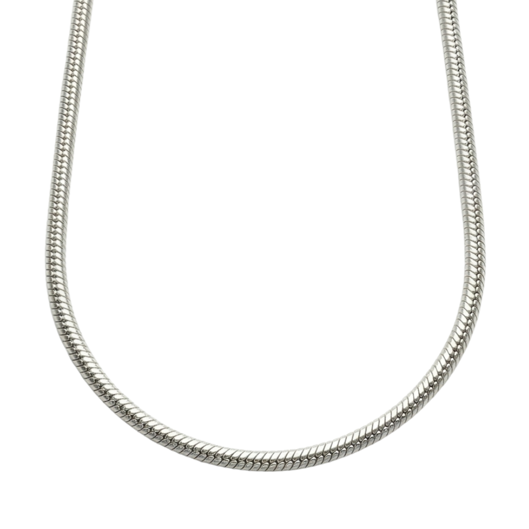 Stylish Silver Stainless Steel 1mm Snake Chain