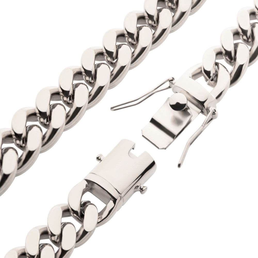INOX JEWELRY Bracelets 10mm Steel Miami Cuban Chain Bracelet