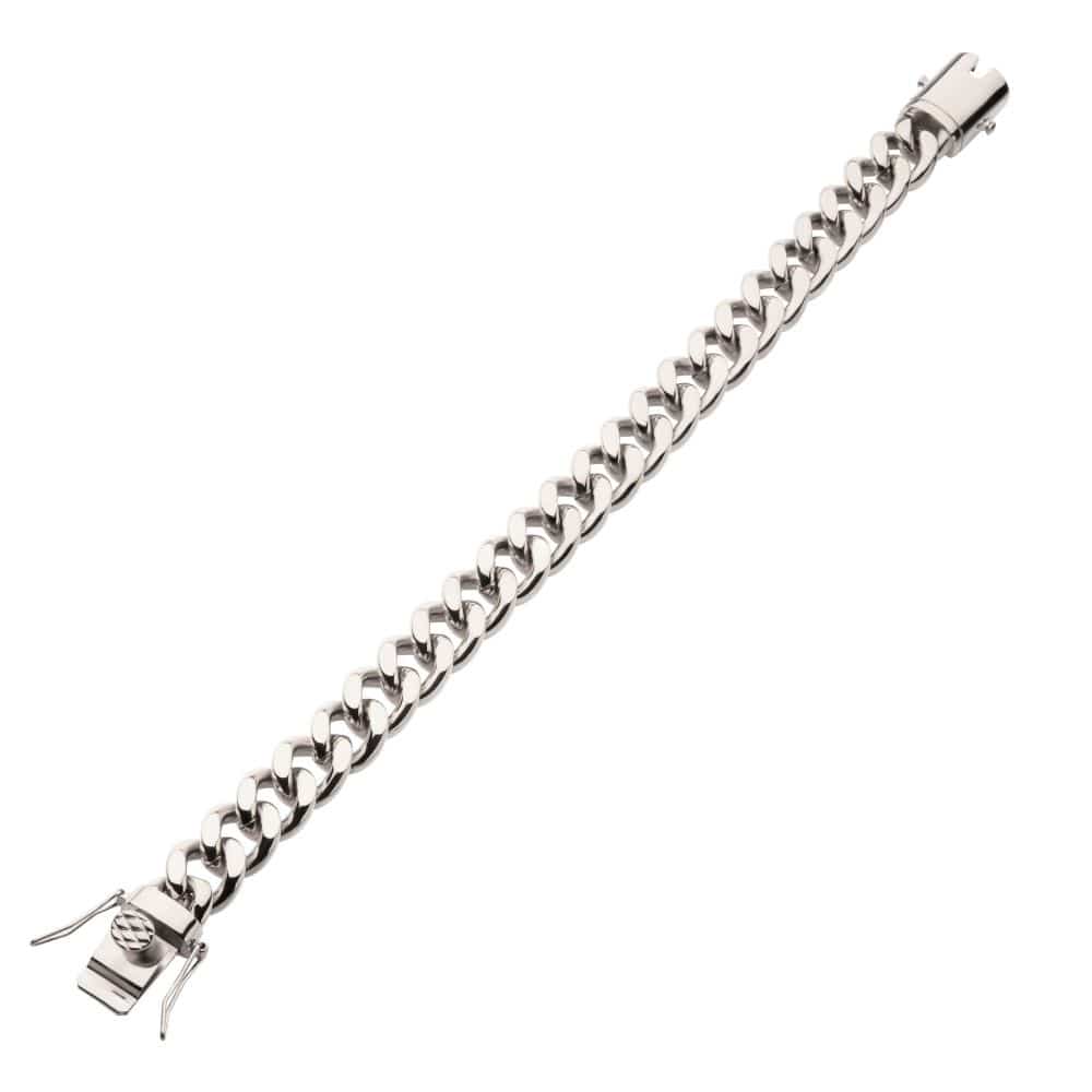 INOX JEWELRY Bracelets 12mm Steel Miami Cuban Chain Bracelet