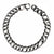 INOX JEWELRY Bracelets Antiqued Silver Tone Stainless Steel Oxidized Finish 11mm Figaro Chain Bracelet BRAT03611-85