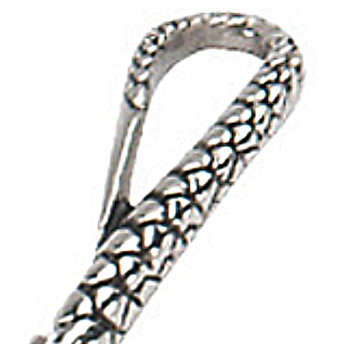 INOX JEWELRY Bracelets Antiqued Silver Tone Stainless Steel Snake Bracelet BR0110