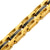 INOX JEWELRY Bracelets Black and Golden Tone Stainless Steel Macho Link Bracelet BR1212