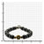 INOX JEWELRY Bracelets Black and Golden Tone Stainless Steel with Black Hematite Roberto Arichi Cross and Skull Bead Bracelet BRRA148K