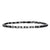 INOX JEWELRY Bracelets Black and Gunmetal Silver Tone Stainless Steel 2.7mm Mechanical Box Interlinked Chain Bracelet BR27863K