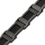 INOX JEWELRY Bracelets Black and Gunmetal Silver Tone Stainless Steel Adjustable Honeycomb Bracelet BR14414