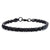 INOX JEWELRY Bracelets Black Stainless Steel 6mm Matte Spiga Chain Link Bracelet BR21601MK