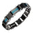INOX JEWELRY Bracelets Blue and Black Stainless Steel Reversible Bracelet BR175112