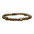 INOX JEWELRY Bracelets Golden Tone Antique Brass Block with Gold Hematite Bead Bracelet BR319GDHM