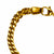 INOX JEWELRY Bracelets Golden Tone Stainless Steel Classic Franco Chain Bracelet BR750G