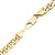 INOX JEWELRY Bracelets Golden Tone Stainless Steel Diamond Cut Curb Chain Bracelet BRGP107