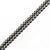 INOX JEWELRY Bracelets Gunmetal Silver Tone Stainless Steel Interlinked Box Chain Bracelet BR1471703S