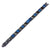 INOX JEWELRY Bracelets Matte Black & Blue IP Link Bracelet BR17834