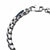 INOX JEWELRY Bracelets Silver Tone Stainless Steel 6.5mm Hammered Bold Box Chain Bracelet BR27849