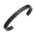 INOX JEWELRY Bracelets Silver Tone Stainless Steel Oxidized Finish Arrow Design Cuff Kada BR32676AS