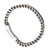 INOX JEWELRY Bracelets Silver Tone Stainless Steel Triple Curb Chain Bracelet BRLS501