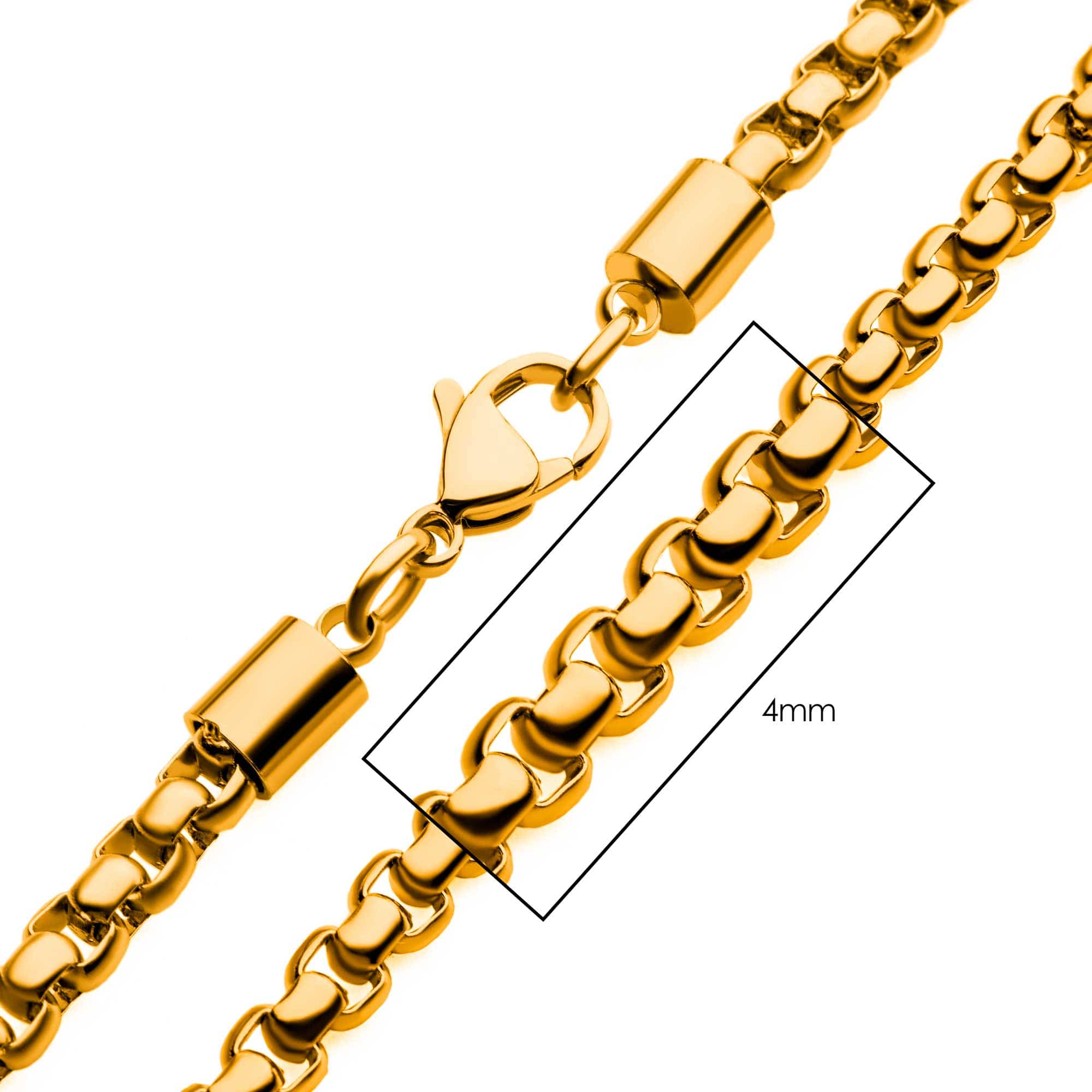 Chain Design Yellow Gold Box Chain Necklace Buy Men's 18K Gold