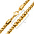 INOX JEWELRY Chains 18K Gold Ion Plated Stainless Steel 4mm Bold Box Chain
