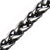 INOX JEWELRY Chains Antiqued Silver Tone Stainless Steel 4mm Wheat Chain NSTC9235-20