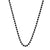 INOX JEWELRY Chains Black Stainless Steel 3mm Ball Chain with Lobster Claw-Closure