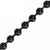 INOX JEWELRY Chains Black Stainless Steel 3mm Ball Chain with Lobster Claw-Closure