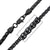 INOX JEWELRY Chains Black Stainless Steel 5mm Matte Finish Spiga Chain