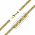 INOX JEWELRY Chains Golden Tone Stainless Steel 6mm Franco Link Chain NSTC750G-30