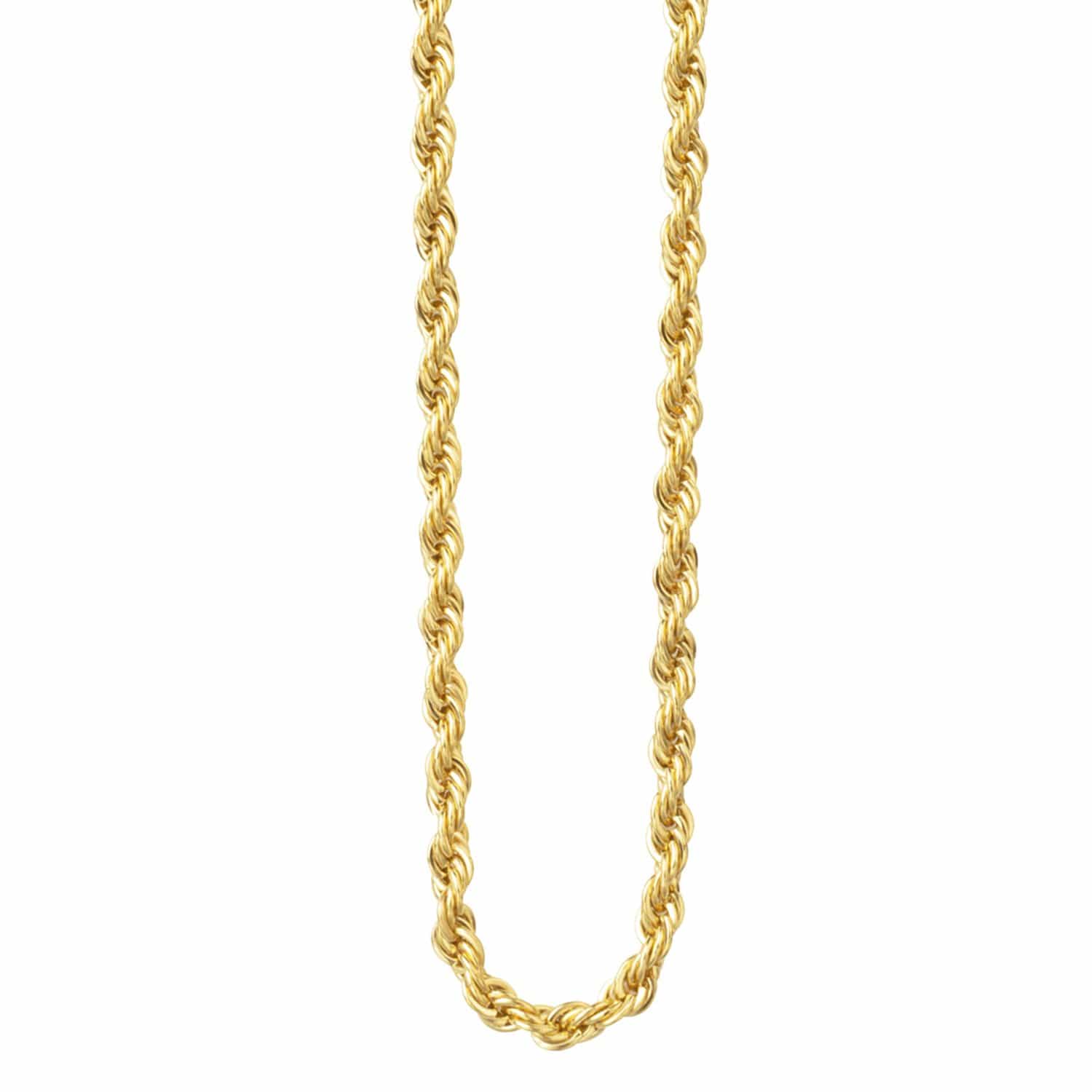 French Rope Style Chain Buy Gold Stainless Steel Polished 3.5mm French Rope Chain Online - Inox ...